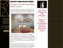Tablet Screenshot of pilates-studio-ny.com